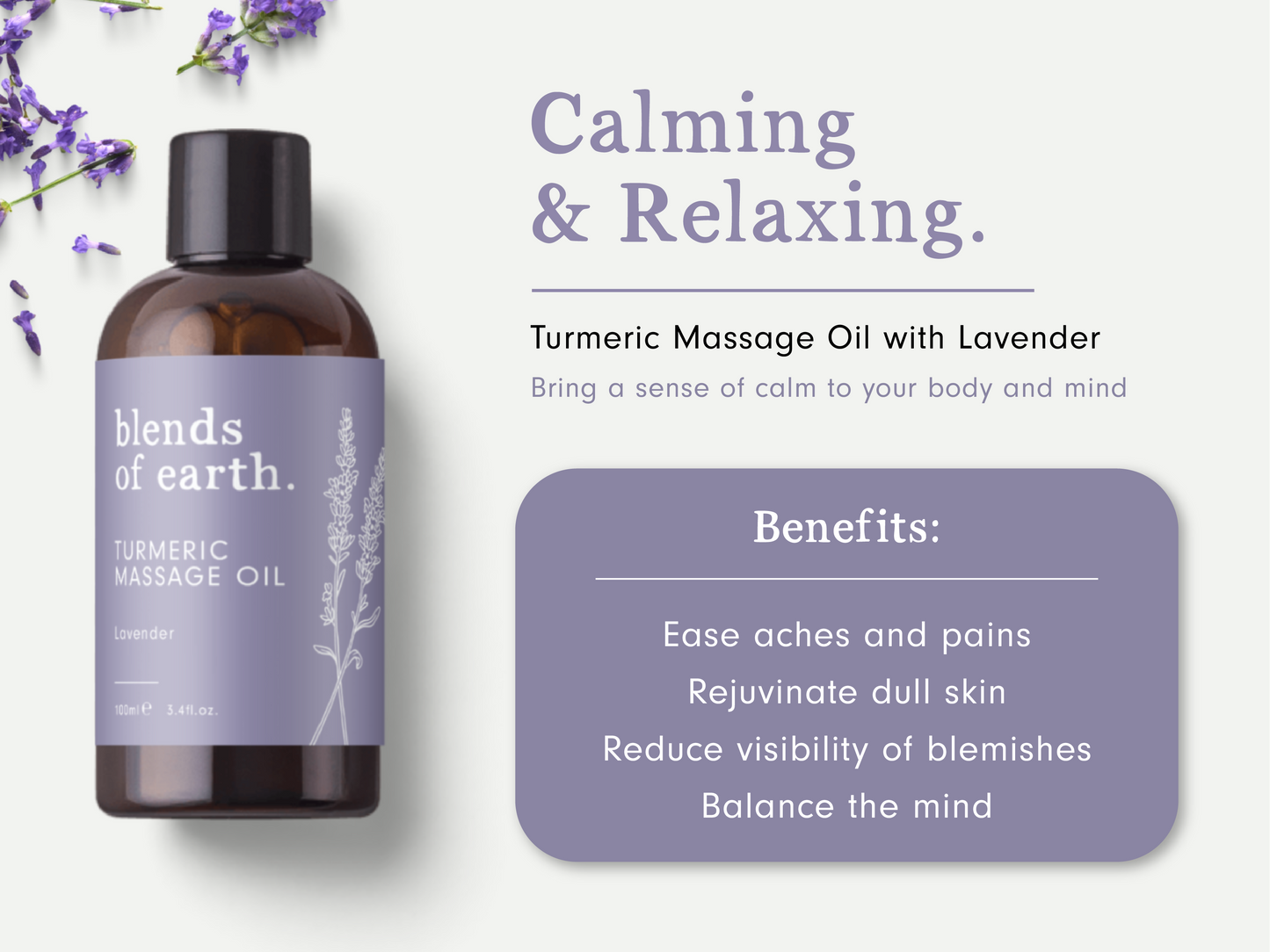 
                  
                    Turmeric Massage Oil - with Lavender
                  
                